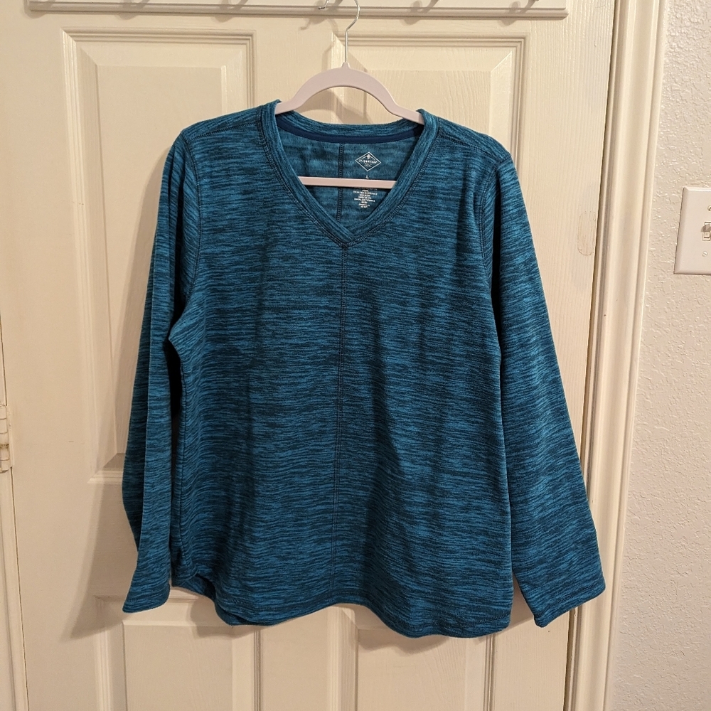 🩵3/$15 NWT St. John's Bay Women's VNeck Long Sleeve Top - Picture 10 of 11